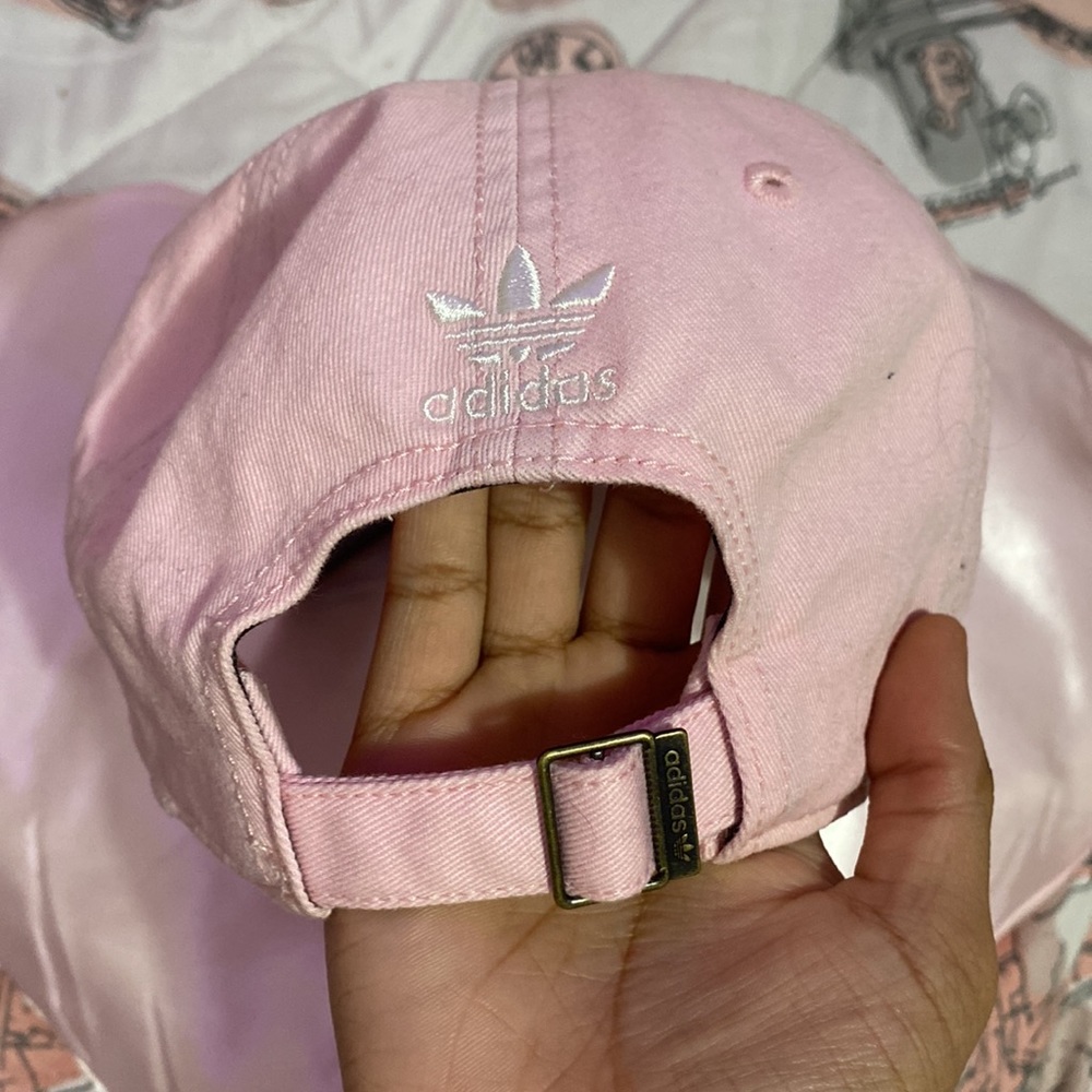 Girls clear pink/ white hat - Picture 3 of 3